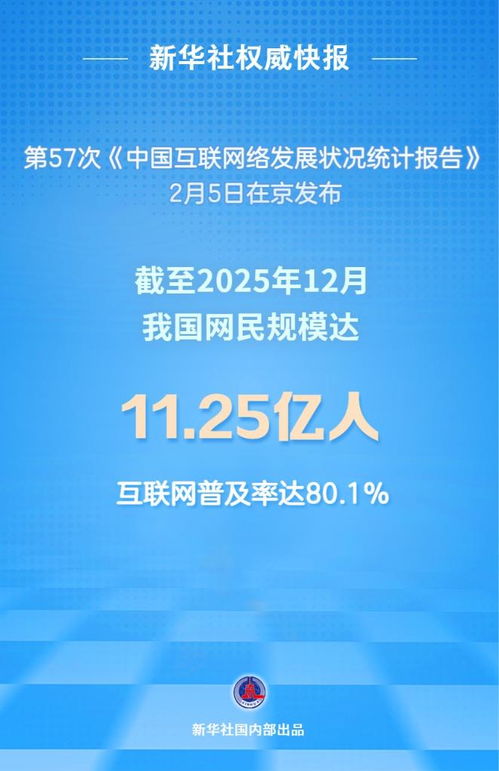 互聯(lián)網(wǎng)普及率超80% 數(shù)智生活向“新”而行，向“好”發(fā)展